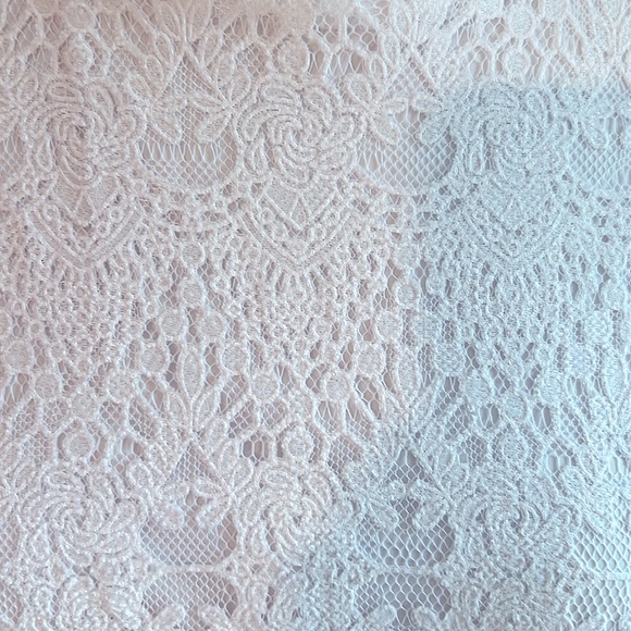 Eva Mendes White Lace Dress